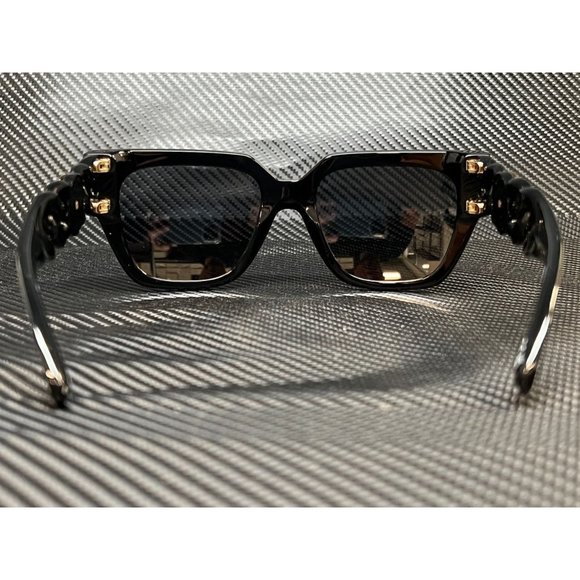 Versace Black Gold Trim 53mm Women Sunglasses!